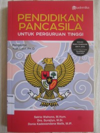 Pendidikan Pancasila Untuk Perguruan Tinggi