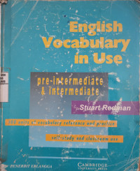 Image of English Vocabulary in Use : Pre-Intermediate & Intermediate