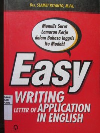 Easy writing letter of application in english