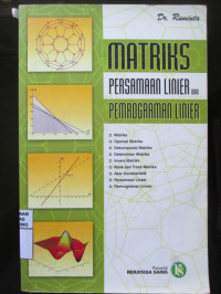 Matriks persamaan linier dan pemrograman linier