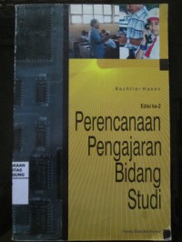Perencanaan Pengajaran Bidang Studi