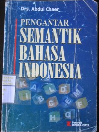 Pengantar Semantik Bahasa Indonesia