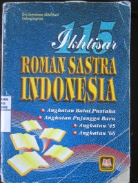 Ikhtisar Roman Sastra Indonesia