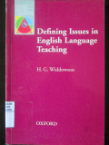 Defining Issues in English Language Teaching